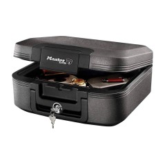"Master Lock LCHW20101 A4 Storage Box - Stylish Black Organizer for Secure Storage, Durable and Practical Solution!"